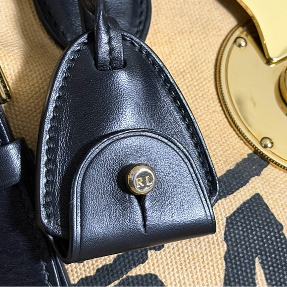 RARE Ralph Lauren Ricky 33 Limited Edition Seoul New York Canvas Leather Scarf - Picture 12 of 16